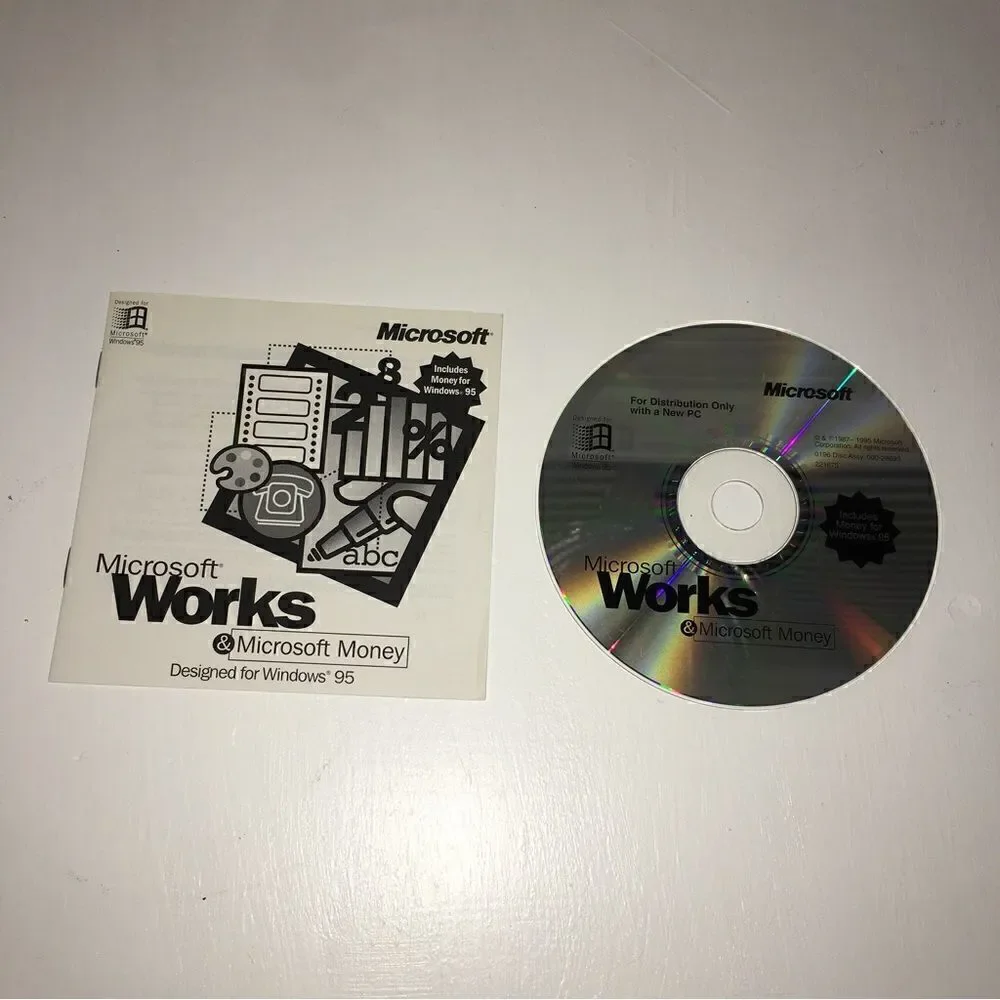 Microsoft Works 4.0 and Money 95 for Windows 95